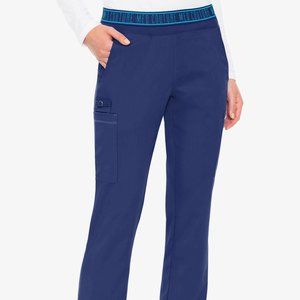 Med Couture Touch Yoga 2 Cargo Pocket Scrub Pant, Medium Tall Galaxy NWT